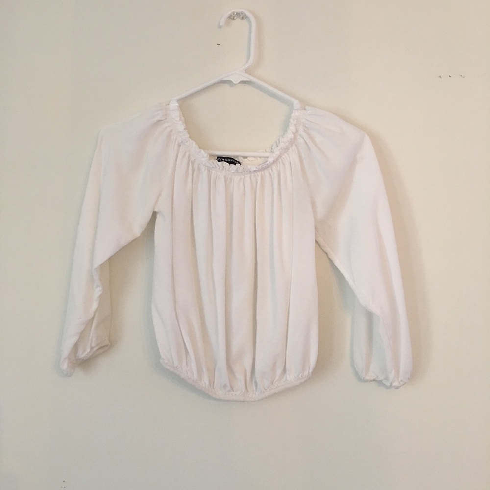 Brandy Melville White Off Shoulder Maura BlouseO/S